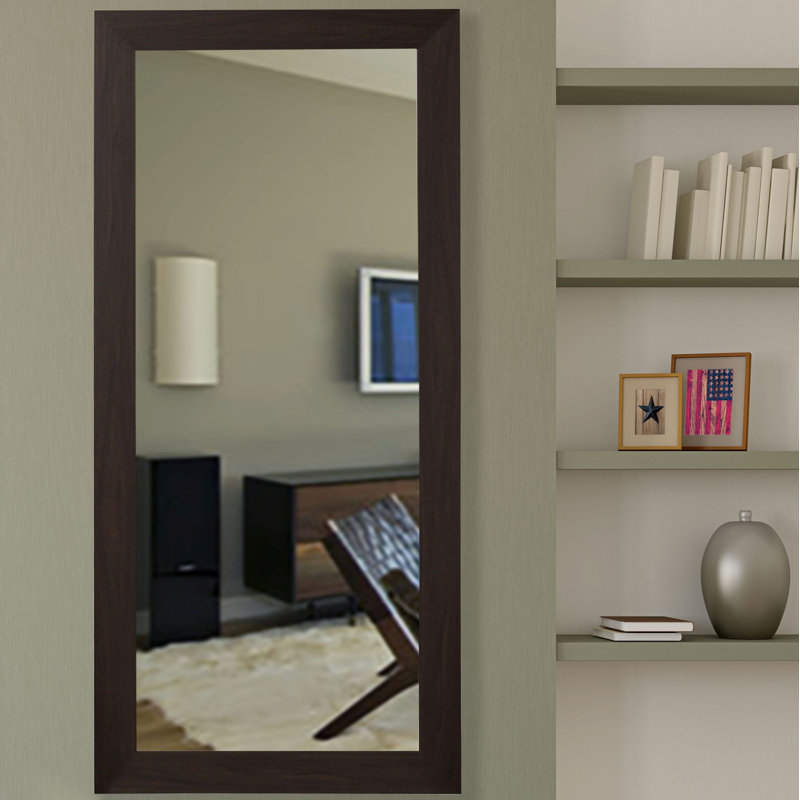 Miroir décoratif, Noir et noyer