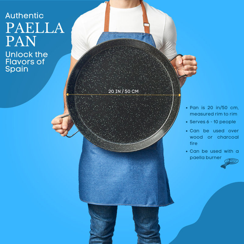 Poêle à paella en acier émaillé Garcima, 20 po
