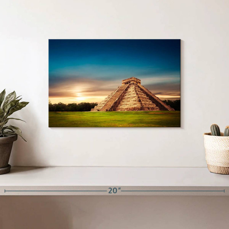 Adella Chichen Itza Pyramid, 8" H x 12" W