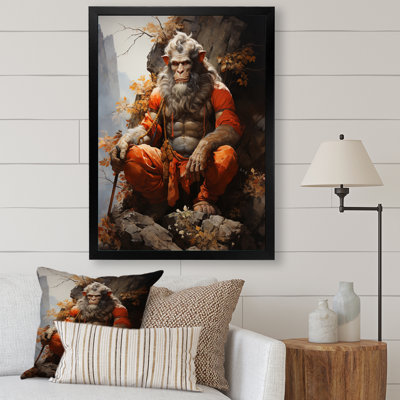 «Bhargavi Hinduisim Hanumans Devotion II», reproduction sur toile