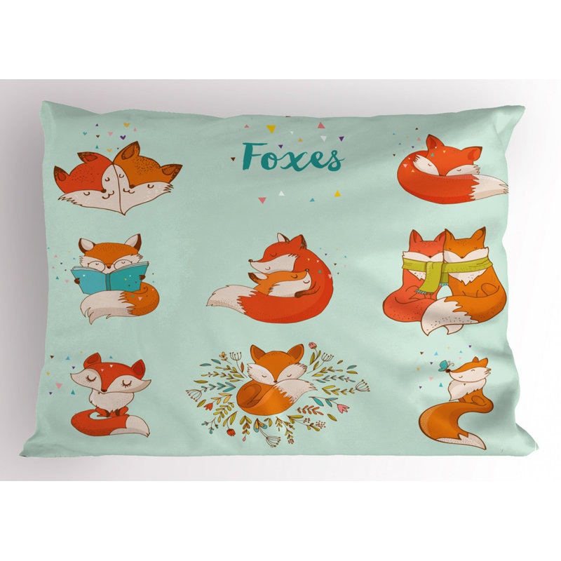 Fox Polyester Sham Set, Twin