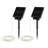 Garette Outdoor Solar String Lights Two 100 LED Strings of Warm White Fairy Twinkle Lights with 8 Modes for Patio, Yard, and Events by Pure Garden