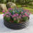 2PCS 47.24*11.4" Tall Round Raised Garedn Bed,Metal Raised Beds For Vegetables, Outdoor Garden Raised Planter Box, Backyard Patio Planter Raised Beds For Flowers, Herbs, Fruits Black-48496141-48496177-48496178