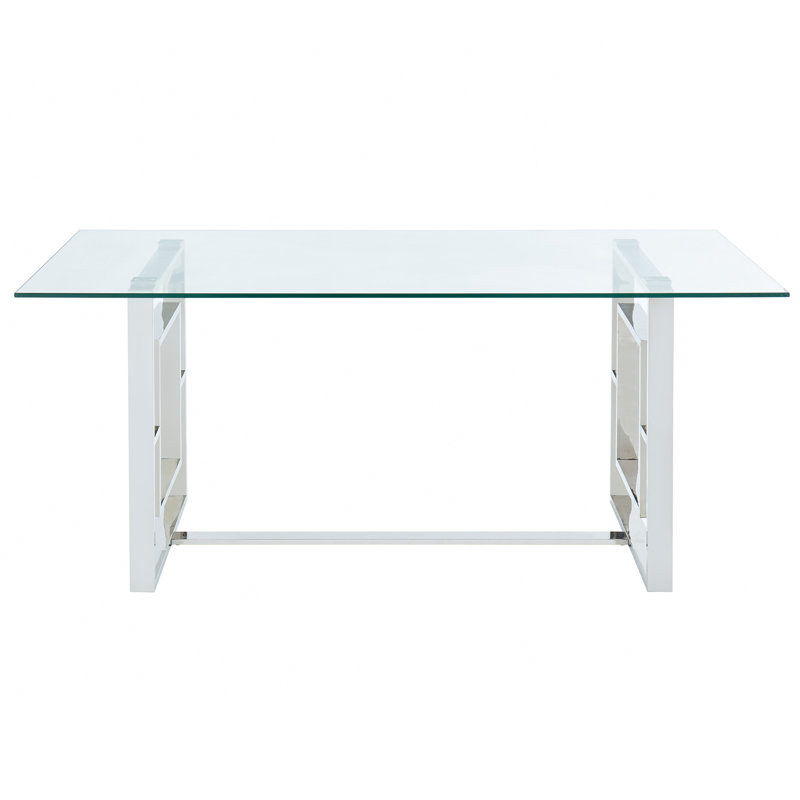 Table de salle à manger Aviana, Argent argent