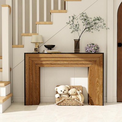 47In Modern Wood Console Table , Entryway Table, Sofa Table - Rustic & Contemporary Design