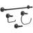 Voisin Double Towel Hook Bath Hardware Accessory in Matte Black