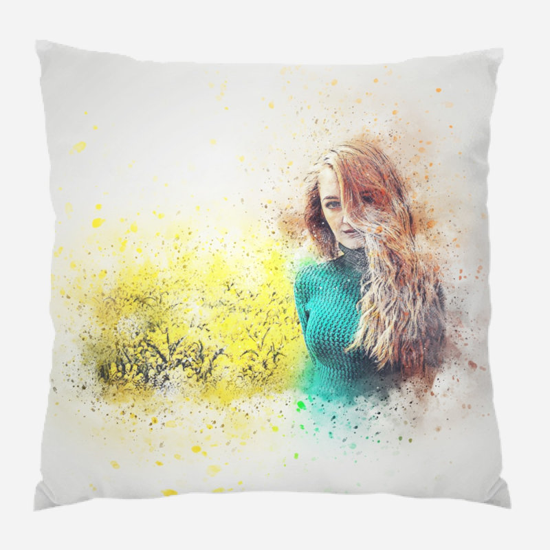 Coussin Bezout Girl, Micro suède, Intérieur