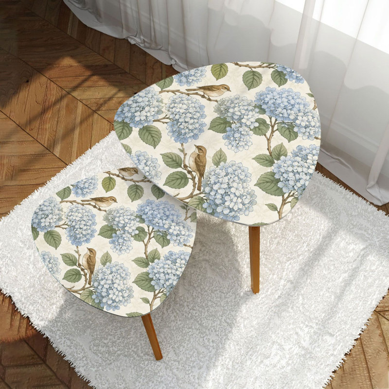Ensemble de 2 tables basses gigognes Triangle