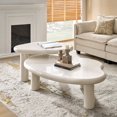Sandown Modern Asymmetric Cloud Nesting Coffee Table