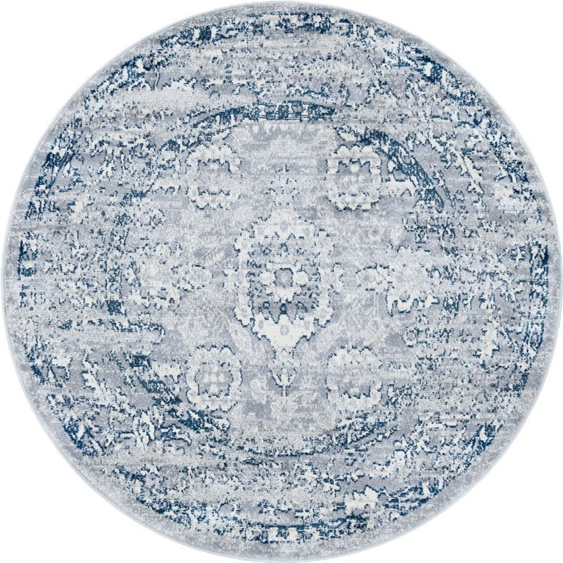 Endel Abstract Indoor Rug, Round 5'