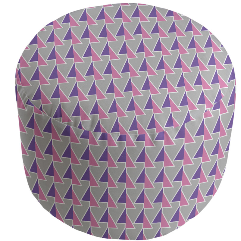 repose-pieds à motifs shifted arrows, Rose / mauve