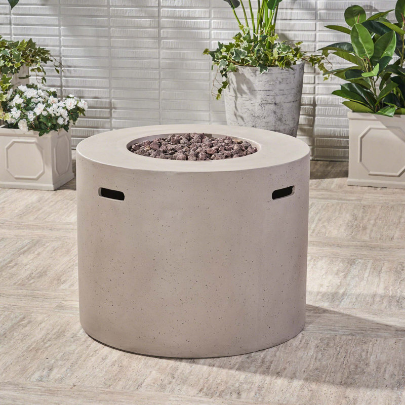 Foyer rond 31 po - 40 000 Btu, Gris clair
