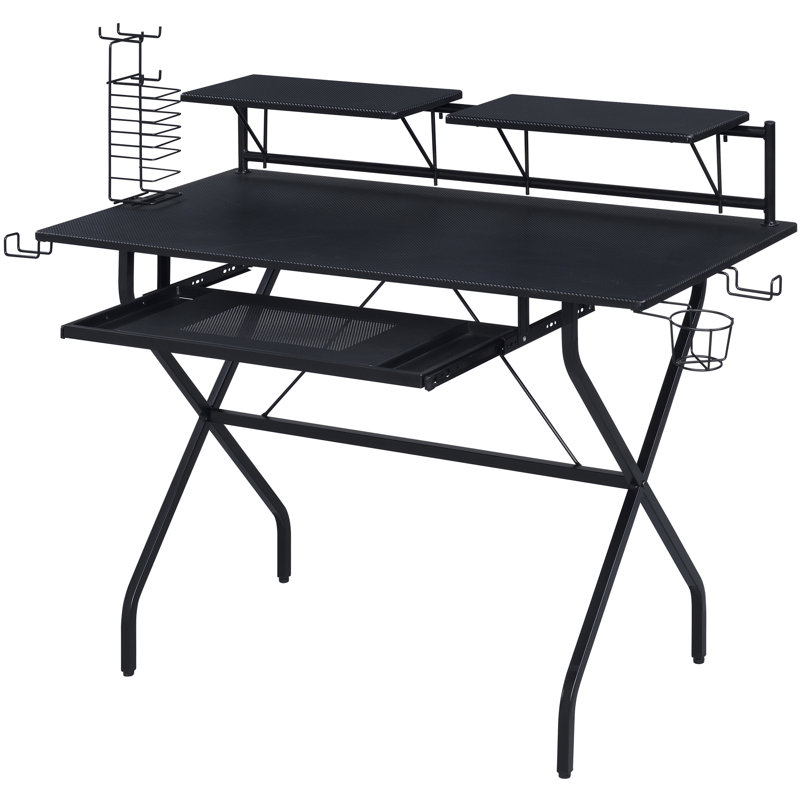 Bureau d'ordinateur avec plateau à clavier