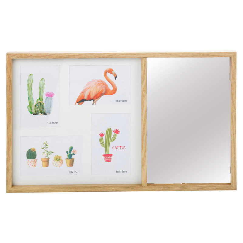 Precita Brown Wood Matte Picture Frame, 31cm H x 52cm W x 3cm D
