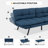 George Oliver & Unia ！！ Futon Sofa Bed with Adjustable Armrests & Backrests - 2.5" Plush Memory Foam, 15-Min Assembly, Compact Space Hero-730439357