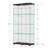 Curio Cabinet  Display Glass Cabinet  with Lockable Double Doors-664980171