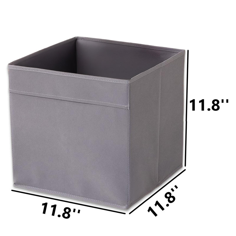 Cubby Minimalist Felt Storage Box, Smoked