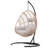 Balancelle d'extérieur en osier avec coussin-1415158319