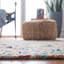 Tapis beige / blanc tissé à la main Demaio-1182301011