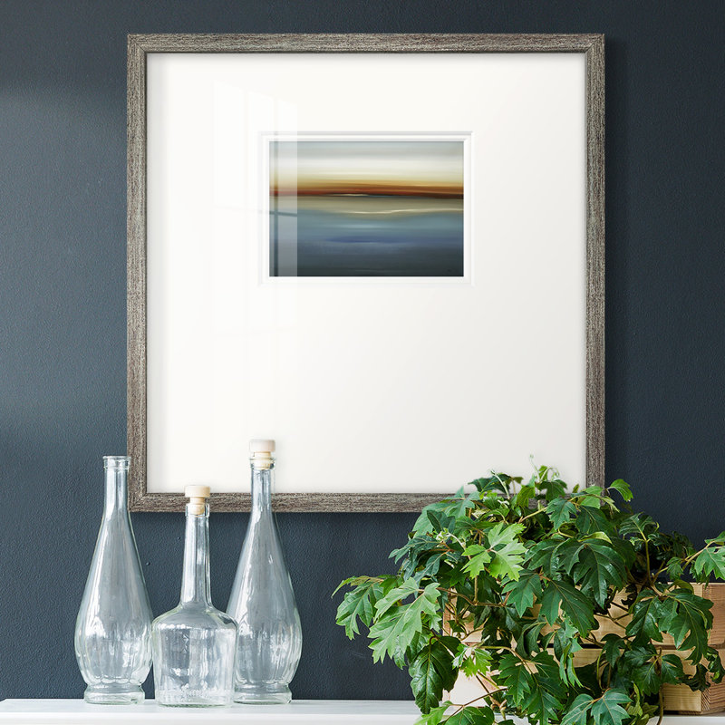 " Beside The Blue II ", White, 21" H x 21" W x 1.25" D