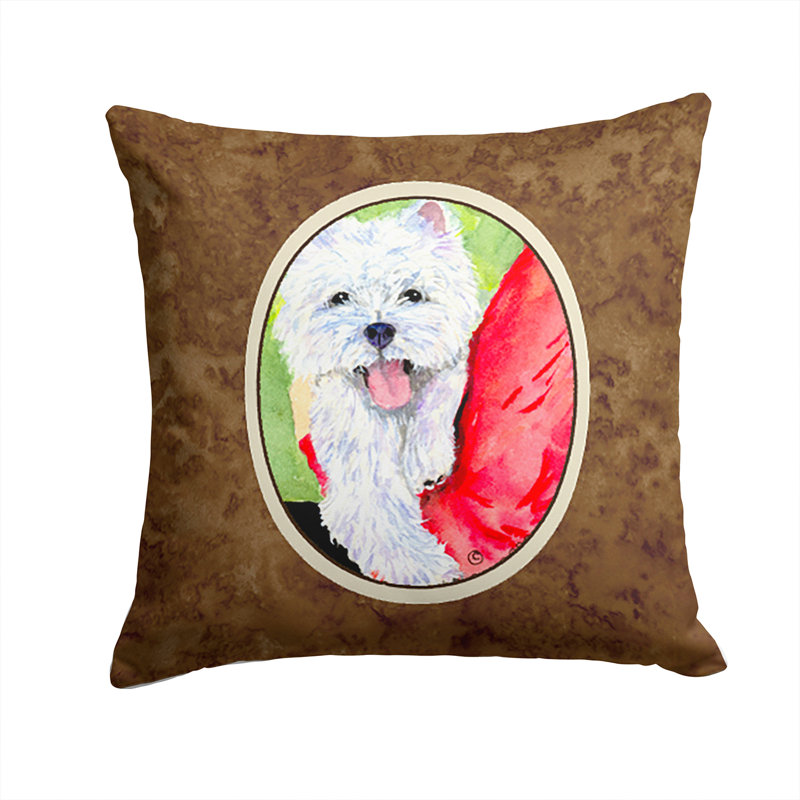 Coussin décoratif intérieur/extérieur westie