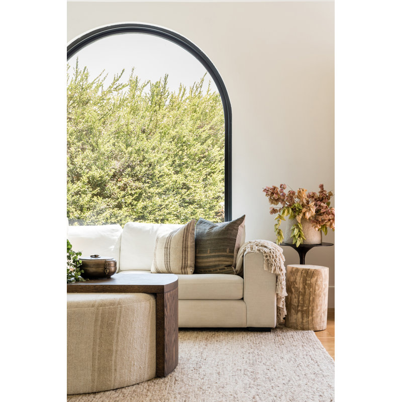 Pure Salt By Momeni Torquay Soumak Machine Weave Jute And Wool Natural Area Rug 6' X 6' Round, Brown, Rectangle 8' x 11'