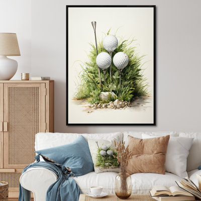 «Dariyelle Minimalisme Golf Tees» sur toile