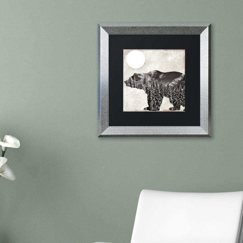 «Jadaya Going Wild VI» par Color Bakery, impression encadrée, Noir, H 16 po x l 16 po x P 0,5 po, Toile avec cadre noir