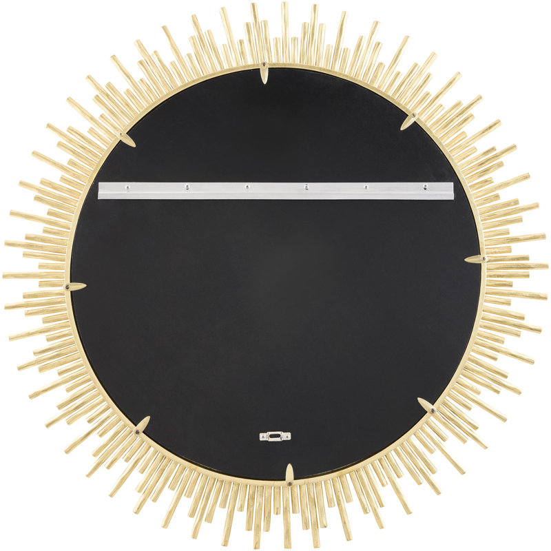 Auriga Starburst Iron Mirror, Gold