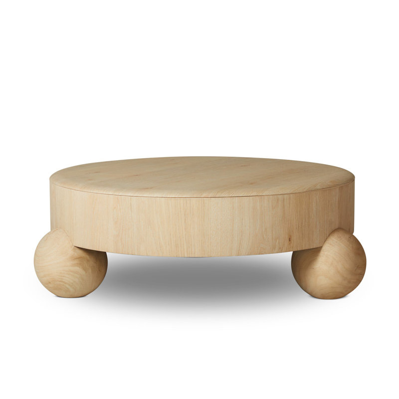 Raul Coffee Table 42"-American White Oak Veneer, 42"