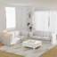 Modern 2-piece Living Room Set Washable Slipcovered Sofa With Accent Pillows-1150554729