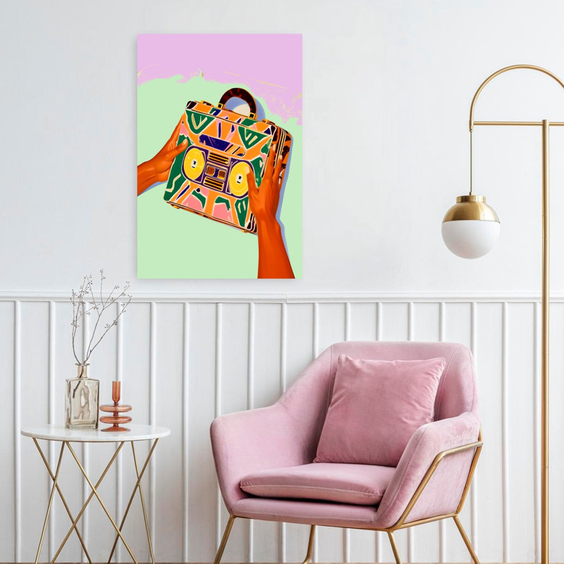 Art contemporain contemporain contemporain rétro, H 24 po x l 16 po