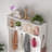 Hall Tree with Bench and Shoe Storage, 4-in-1 Farmhouse Entryway Coat Rack with 7 Coat Hooks & 7 Shoe Cubbies, Hallway Shoe Bench with Storage, 42" W x 15.7" D x 77" H, White