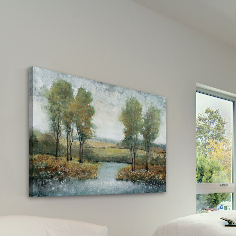"Stream Side II" Print on Wrapped Canvas, 16" H x 24" W x 1.5" D