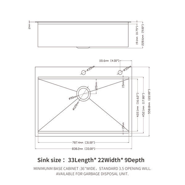 Dimensions du produit