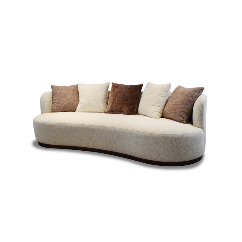 Mallorca Modern Curved Upholstered Sofa