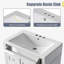 Meuble-lavabo simple autoportant avec 3 tiroirs et armoire Oriah-1520252296-1520252297