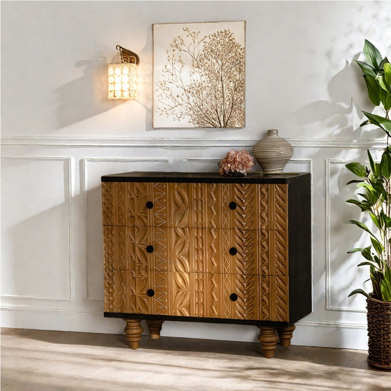 Solid  Wood Entryway Cabinet