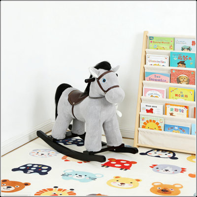 Cheval à bascule interactif pour tout-petits et enfants avec sons réalistes pour un jeu imaginatif