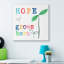 «Hope Grows Here Fun Colorful Color with Plants» par June Erica Vess - impression d'art textuel-52744922-52744923