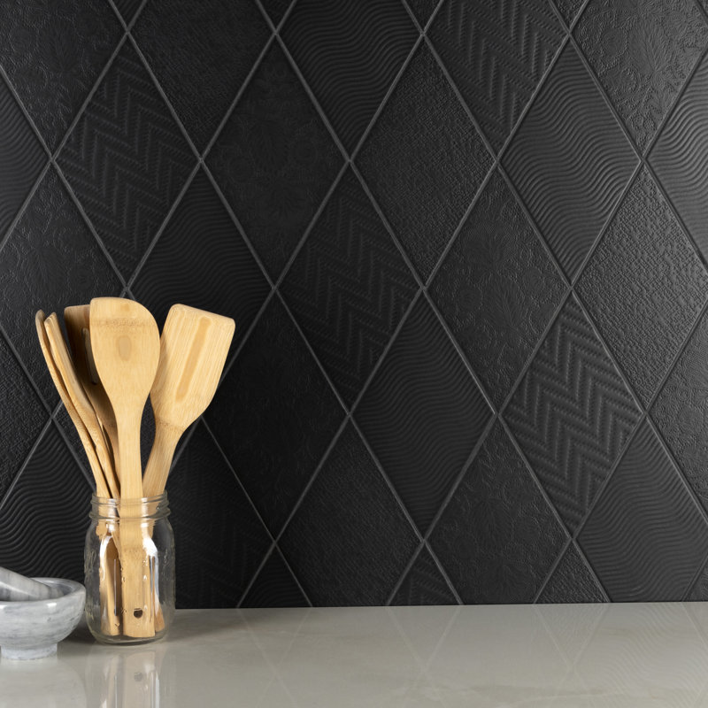 Rhombus 6" x 10" Porcelain Patterned Wall & Floor Tile