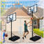 Basketball Hoop Adjustable Height 4.74-10 FT, Portable Basketball Stand For Outdoor&Indoor