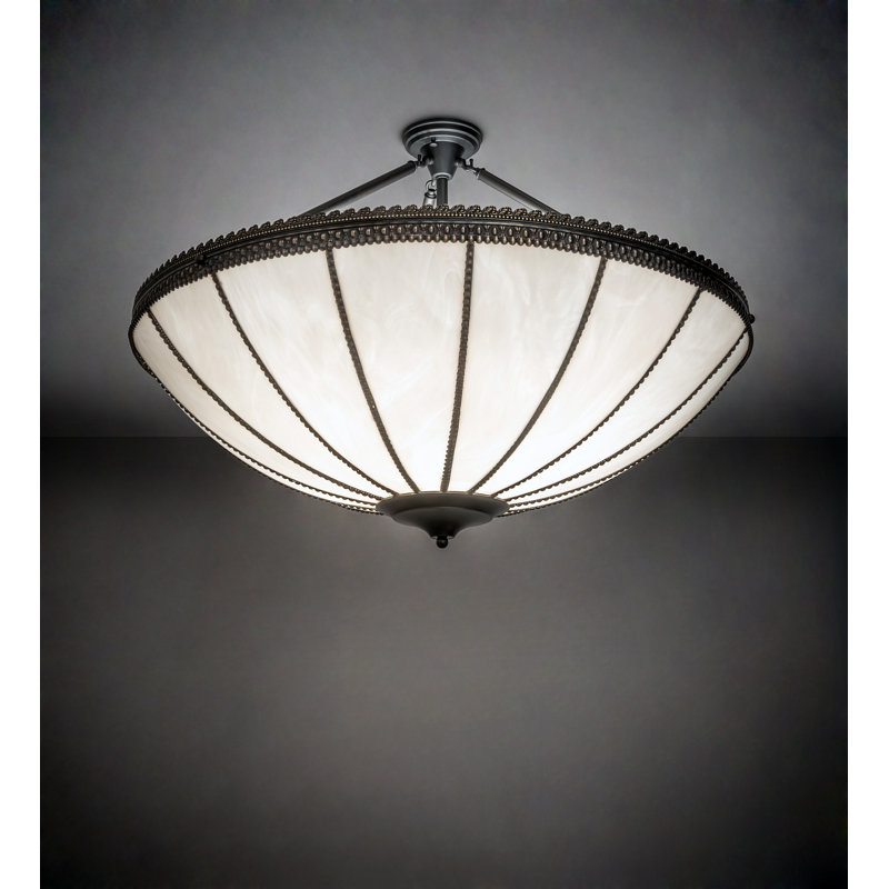 Meyda Tiffany & Stained Glass 4 - Light Semi Flush Mount