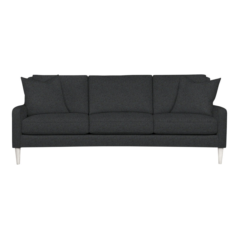 Canapé à accoudoirs carrés 86,5 po Ease, Mélange de polyester neige digne, Casablanca