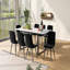 Extendable Metal Base Dining Table
