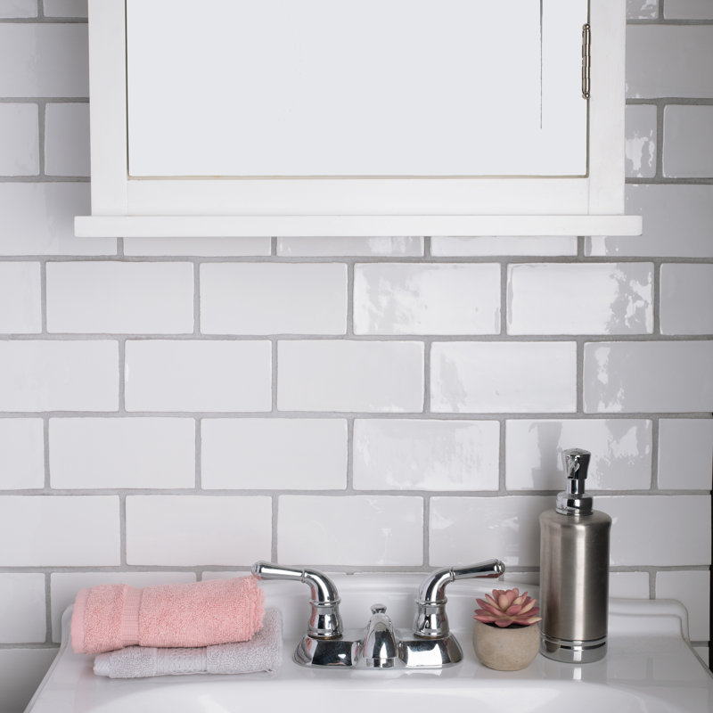 Chester 3" x 6" Ceramic Field Tile in White