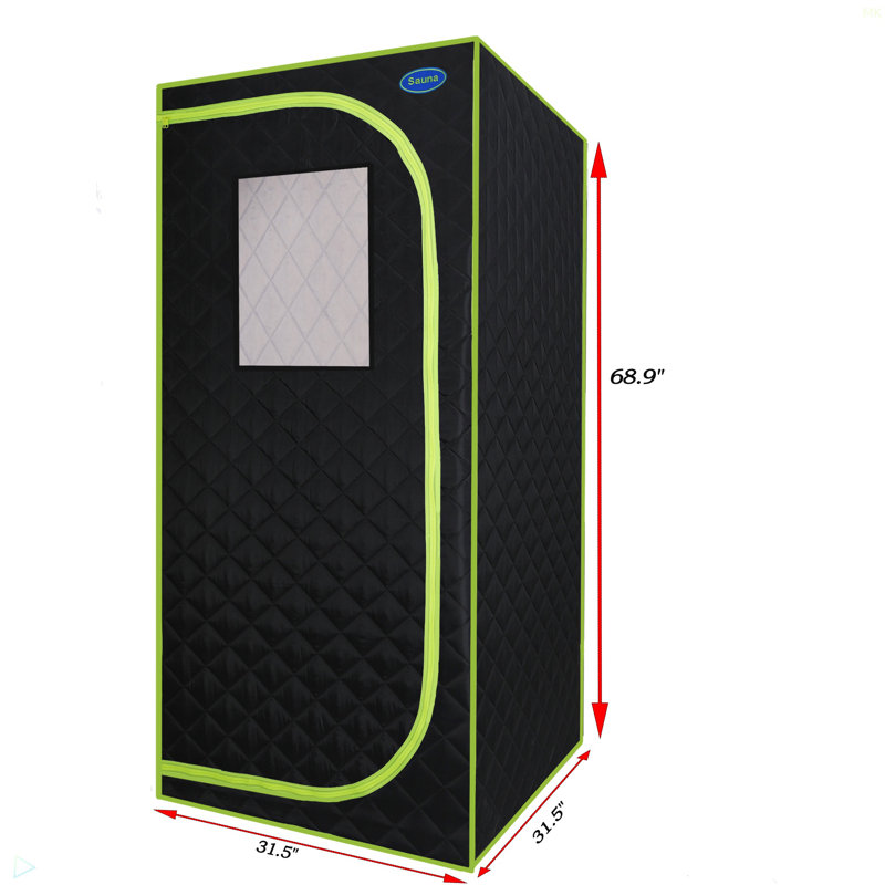 Portable Plus Type Full Size Far Infrared Sauna Tent. Spa, Detox ,Therapy And Relaxation At Home.Larger Space,Stainless Steel Pipes Connector Easy To Install.FCC Certification