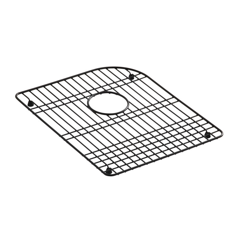 Efficiency 14" x 18" Sink Grid, Black Black