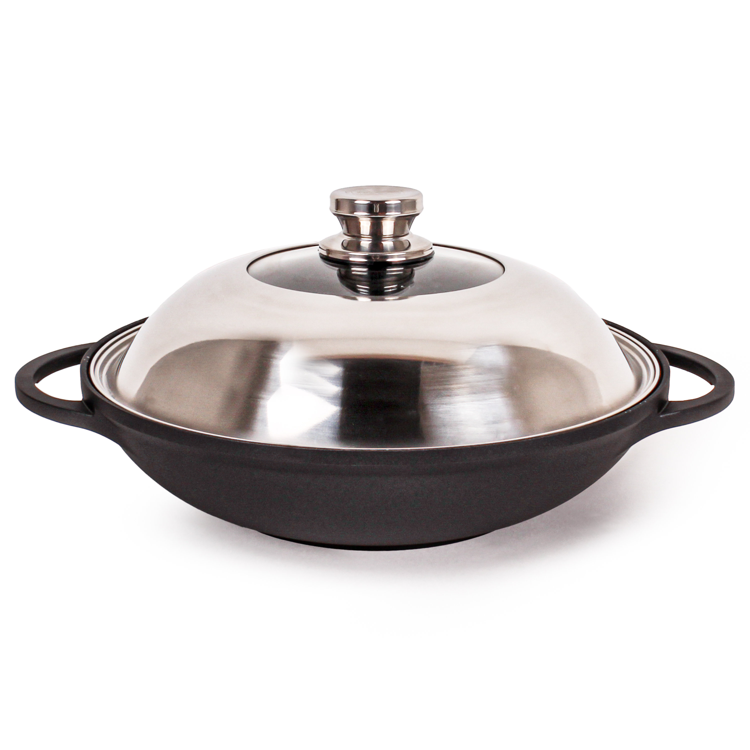 Berghoff chinese wok met deksel 32 cm - gem