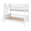 Lit superposé en bois avec tablettes de rangement-1017703515